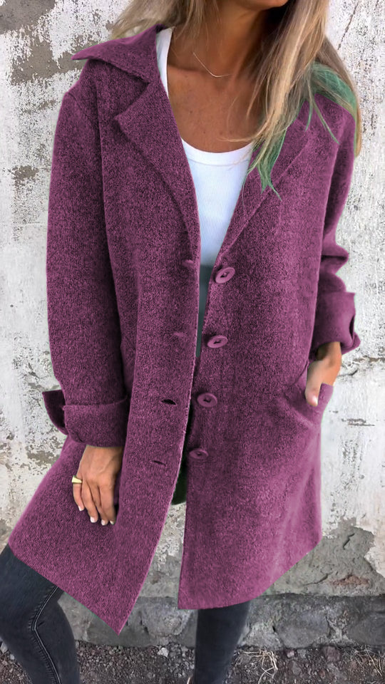 Isabella | Casual Long Coat With Lapels