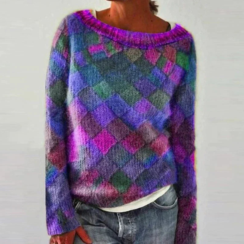 Alice | Colourful & Stylish O-Neck Jumper