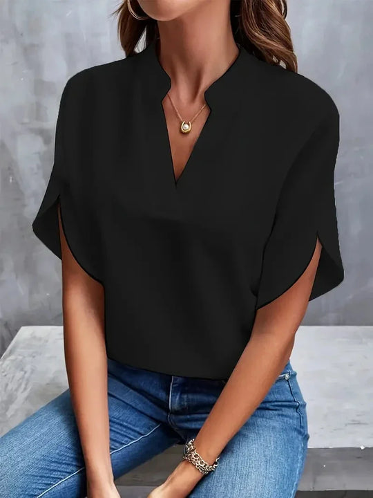 Valeria | Classic V-Neck Top