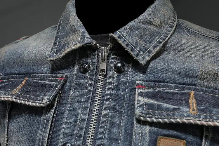 Cas | Casual Long Sleeve Denim Jacket