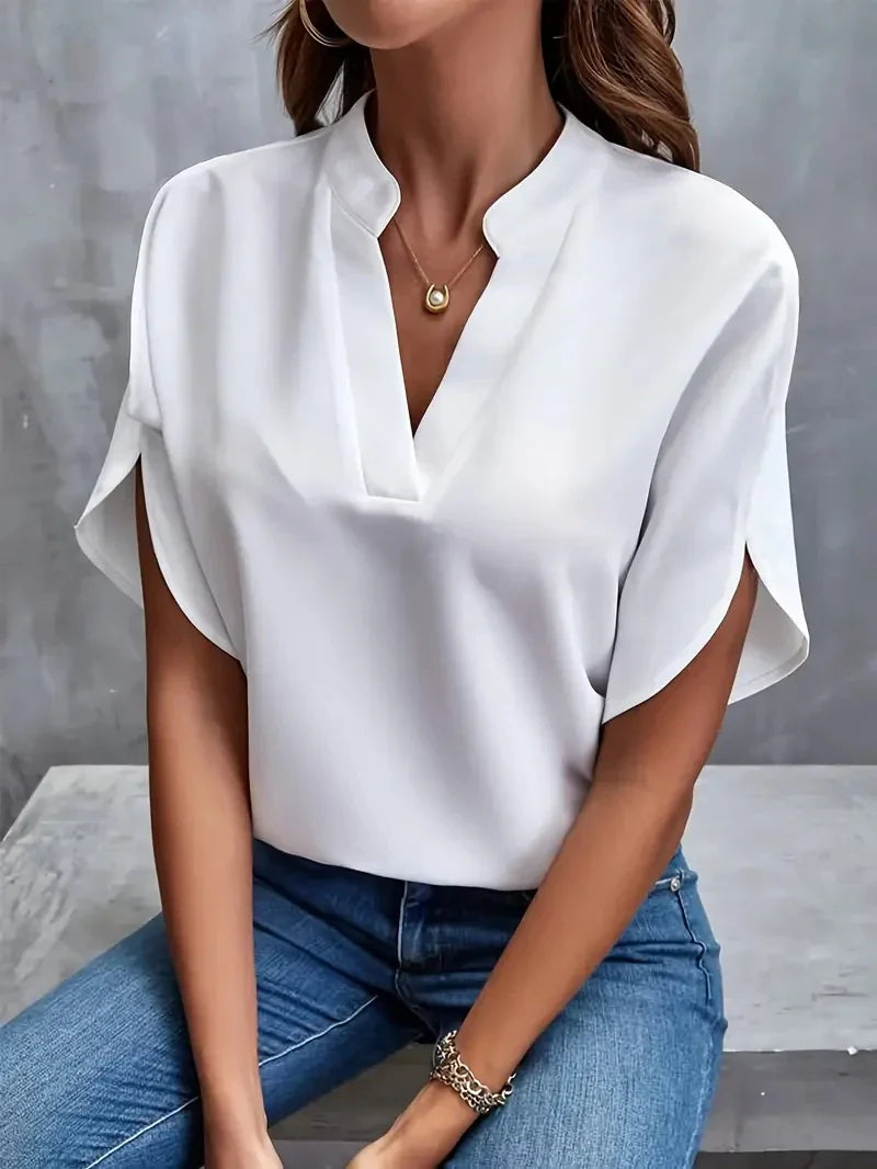 Valeria | Classic V-Neck Top