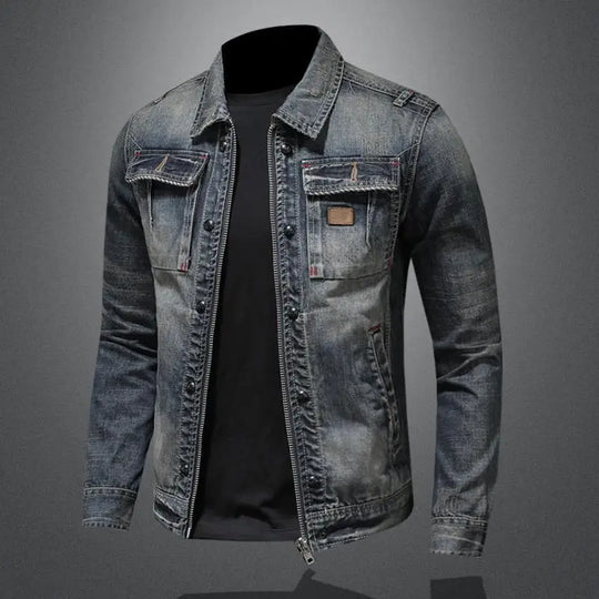 Cas | Casual Long Sleeve Denim Jacket