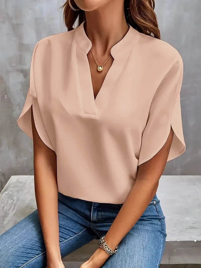 Valeria | Classic V-Neck Top