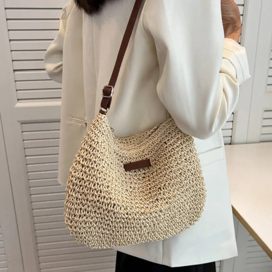 Sarah | Straw Crossbody Jacket