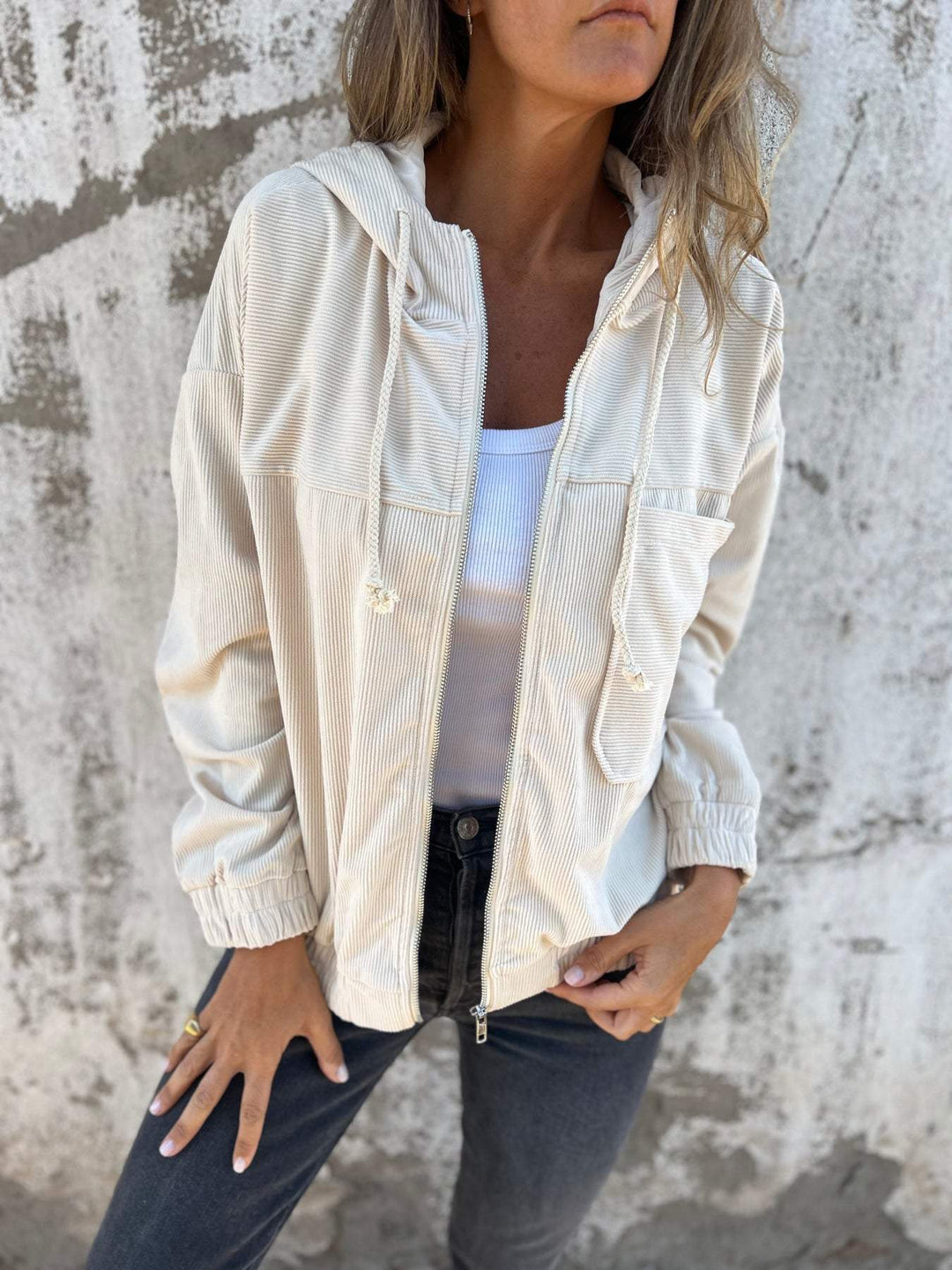 Arielle | Casual Jacket With Hood and Zip