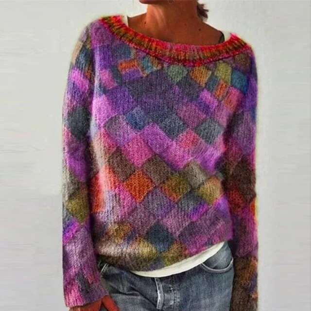 Alice | Colourful & Stylish O-Neck Jumper