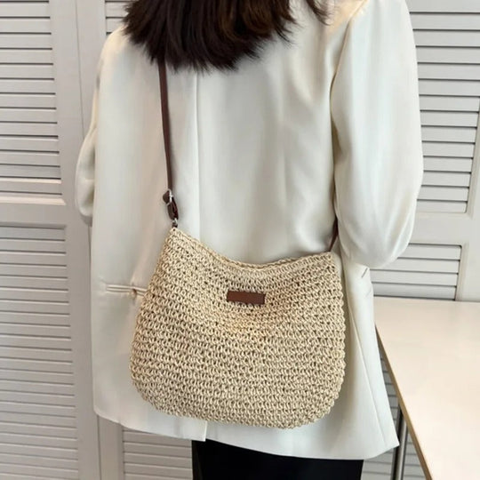 Sarah | Straw Crossbody Jacket